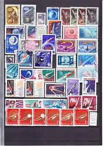 Russia, 1957-63, Space, 43 stamps, used/CTO - Picture 1 of 1