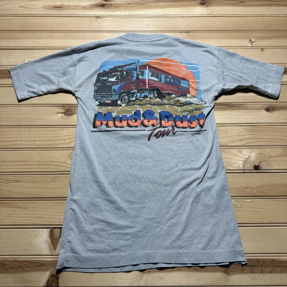 Camisa De Colección Años 80 Turbosound Turbo Sound Fitch Semi Barro Polvo Tour Gráfico Camión Foto 1 de 4