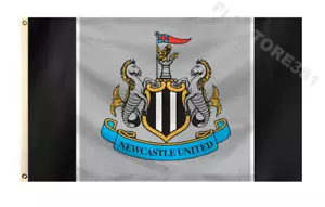Newcastle United Fc Flagge 3 x 5 Fuß Banner The Magpies Fans Zimmer Garage Dekoration - Bild 1 von 2