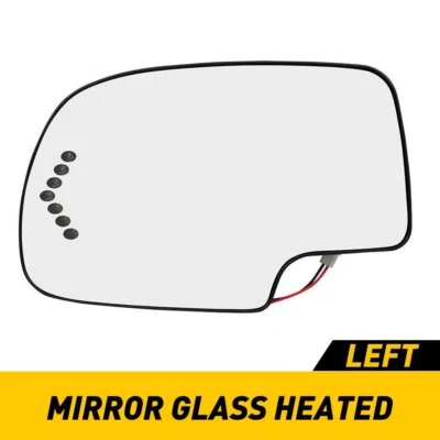 Левое зеркало с подогревом со стороны водителя для Cadillac GMC Chevrolet стекло с задней панелью - Изображение 1 из 4
