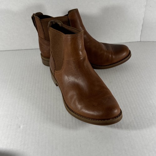 Stivali Timberland Sutherlin Bay Chelsea in pelle marrone da donna taglia 6 slip on