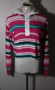 DELIAS Pink Cropped Hoodie Sweater Size S NWT - Picture 1 of 6
