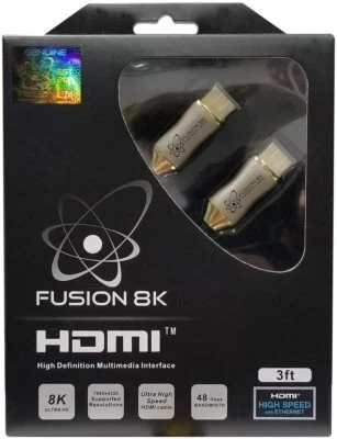 Cable Fusion8K HDMI 2.1 compatible con 8K @60Hz y 4K @120Hz (3 pies) Foto 1 de 4