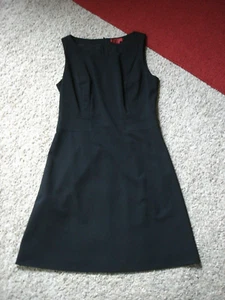 Hugo Boss LBD ärmelloses Fit and Flare schwarzes feines Wollkleid Größe US 8 / FR 40 - Bild 1 von 10