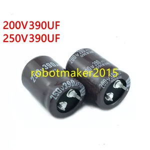 Aluminum Electrolytic Capacitor 390uF 390 UF 250V 200V Brand New 22*25/35 25*30 - Picture 1 of 3