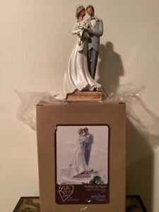 Enesco Legacy of Love Bride and Groom Wedding Cake Topper - Picture 1 of 4