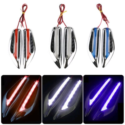 Luz de señal de giro LED para automóvil 12V lámpara de señalización lateral hoja lateral forma lámpara de luz Foto 1 de 4