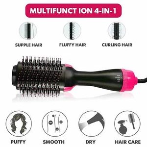 Spazzola Asciugacapelli, 3 in 1 Multifunzione Spazzola Rotante per Capelli - Foto 1 di 1