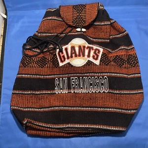 San Francisco Giants MLB Knit Draw String Closure soft Flap Fabric Backpack - Picture 1 of 11