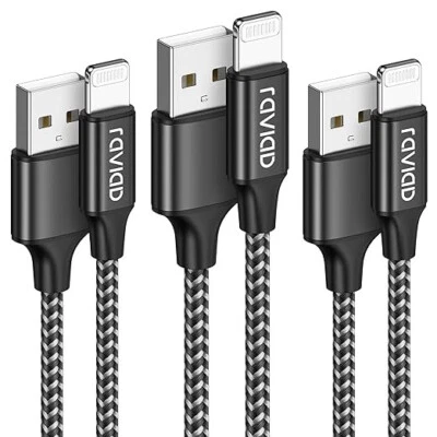 iPhone Ladekabel Lightning Kabel [3 Stück 2M] Schnellladekabel MFi Zertifiziert  - Bild 1 von 4