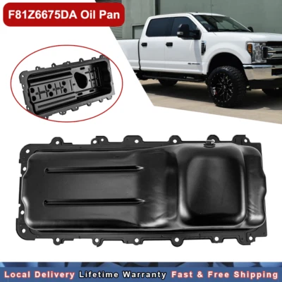 Oil Pan Fit 1999-2019 Ford F250 F350 F450 Super Duty 6.8 V10 Engine F81Z6675DA - Image 1 of 4