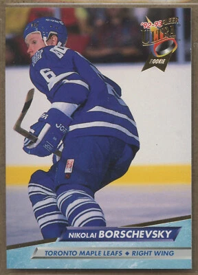 1992-93 Fleer Ultra #418 Nikolai Borschevsky Toronto Maple Leafs - Image 1 of 2