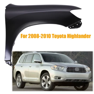 Fender For 2008 2009 2010 Toyota Highlander Front Passenger Side Primed Steel Foto 1 de 4