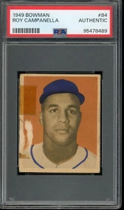 Tarjeta de novato Bowman Roy Campanella 1949 #84 RC HOF Dodgers - PSA auténtica - Imagen 1 de 2