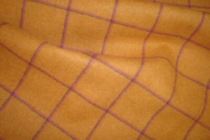 1 of 30 yds Anzea 100% WOOL Fabric Lumber Jane Coat 20 oz Plaid Upholstery 60"w - Picture 1 of 7
