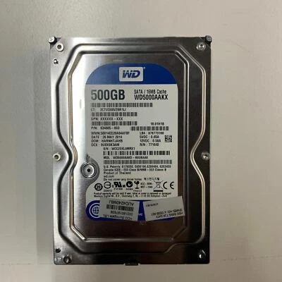 WD Blue 500GB 3.5" SATA HDD 6Gbps 7200 RPM 16MB Cache Hard Drive WD5000AAKX - Image 1 of 4