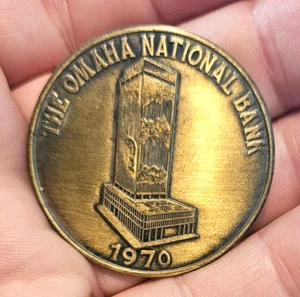 The Omaha National Bank Coin Token 1970 Nationally known in Nebraska - Picture 1 of 2