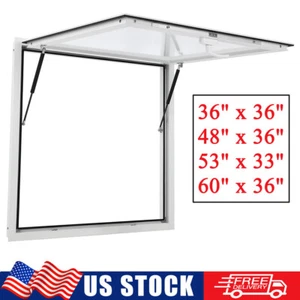 4 Sizes Concession Stand Serving Window Food Truck Service Awning Open up to 85° - Picture 1 of 12