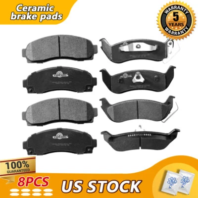 Front & Rear Ceramic Brake Pad For 2010 2011 FORD RANGER - Image 1 of 4