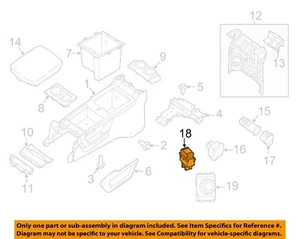 NISSAN OEM 13-20 Altima Console Center Console-Seat Heat Switch Left 255003TA1A - Picture 1 of 2