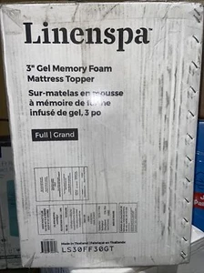 LINENSPA LS30FF30GT Full Size Gel Mattress Topper - Picture 1 of 2