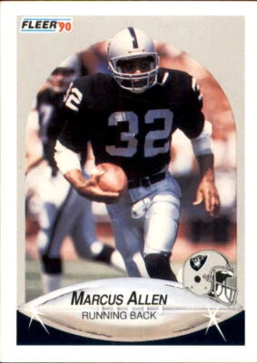 Marcus Allen Football Card Pick From Pull Down Menu to Choose From Topps Pro Set - Image 1 of 4