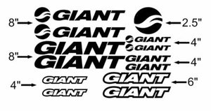 Giant Bike Frame Decals. Road XC DH AM MTB. 33 Custom Colors. USA Seller! - Picture 1 of 8
