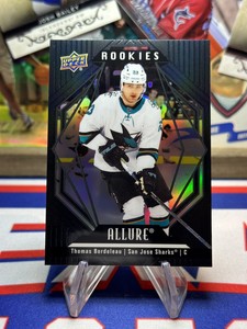 2022-23 Upper Deck Allure #141 Thomas Bordeleau Black Rainbow San Jose Sharks RC