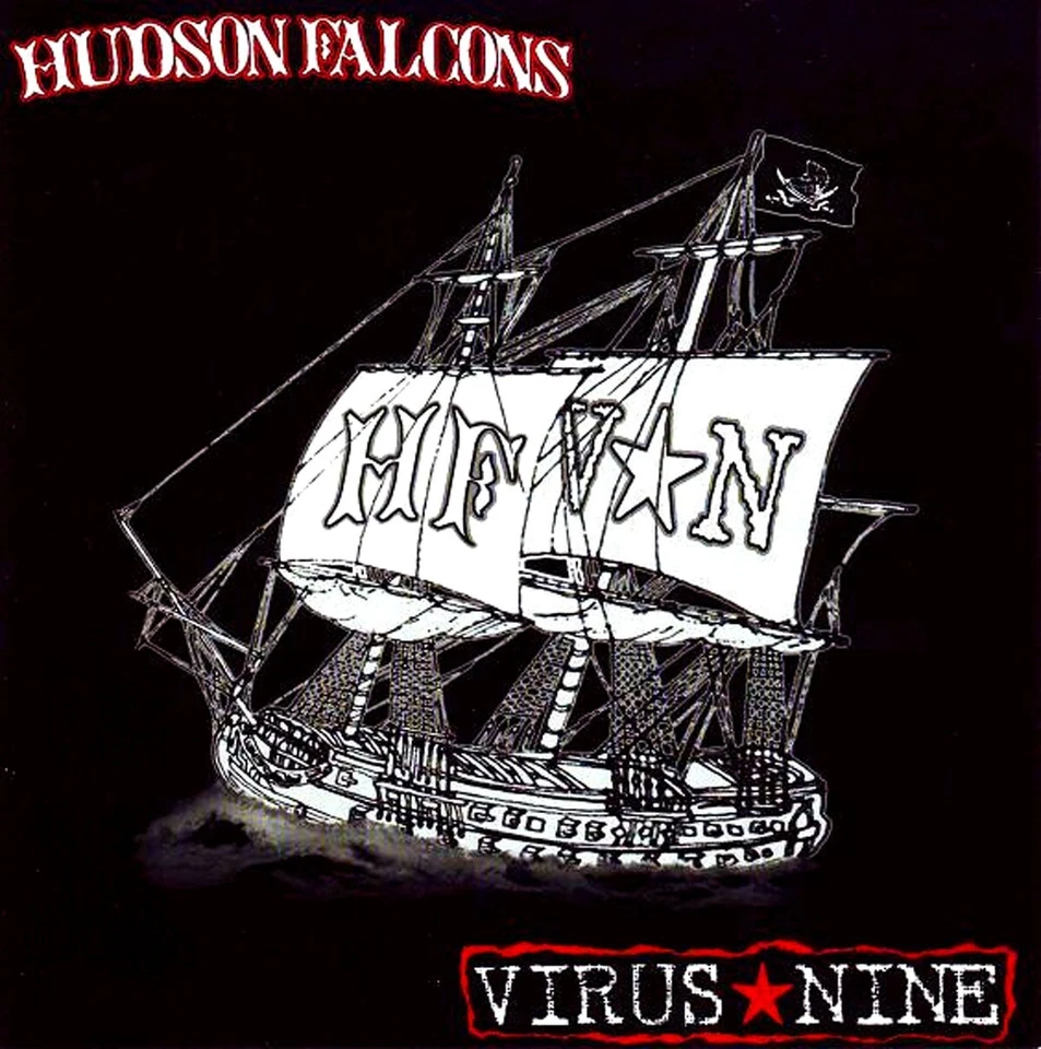 HUDSON FALCONS / VIRUS NINE - SPLIT (Split 7" EP) black vinyl Punk Punkrock - Bild 1 von 1