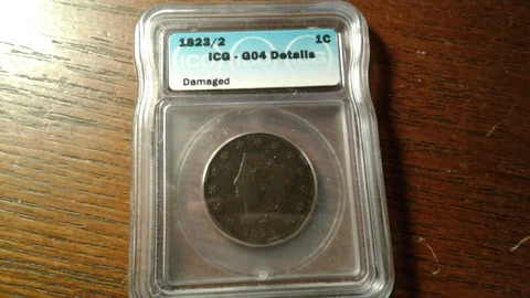 1823/2 Coronet Head Large Cent - ICG G 04 Cover