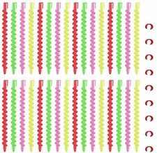 Bigodini a Spirale 60 Pezzi Bigodini a Spirale Lunghi Adatta per Arricciare i...