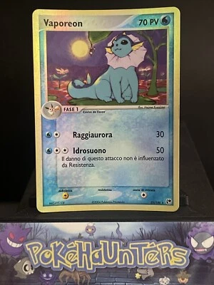 Pokemon Card Vaporeon 25/100 Reverse Holo Rare EX Sandstorm ITALIAN Played - Image 1 of 4