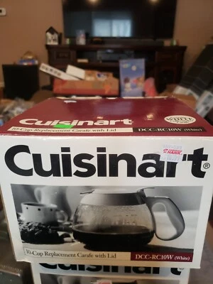 Cuisinart 10 Cup Coffee Maker Replacement Carafe with Lid White DCC-RC10W - Image 1 of 4