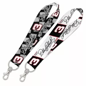 DALE EARNHARDT 2 SIDED WRISTLET LANYARD KEY CHAIN 1" WIDTH 8" LENGTH W/ CLASP - Picture 1 of 1