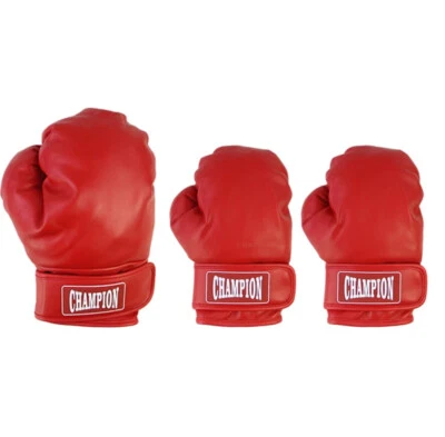 Golf Club Driver Fairway Head Cover Boxing Glove Champion Black Red Style - Image 1 of 3