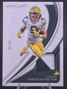 Colección Inmaculada Panini 2024 - Memorabilia Christian Watson Parche Doble/99 - Imagen 1 de 2