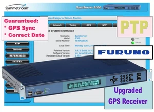 Symmetricom SyncServer PTP S300 ACTUALIZADO Furuno GPS NTP Network Time Server TCXO - Imagen 1 de 24