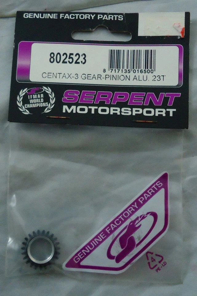 Serpent Racing 710 4WD Centax 3 23T Aluminum 2nd Pinion Gear SER802523 - Image 1 of 1