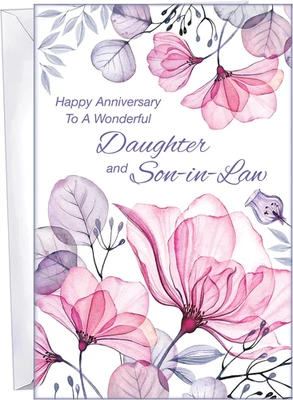 - Anniversary Card for Daughter and Son-In-Law - MADE in USA - Large Card Ope... - Imagem 1 de 4
