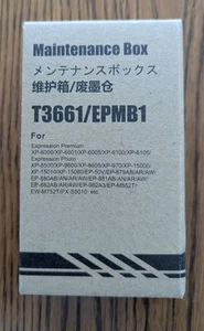 NEW /Sealed Hemei Ink Maintenance Box T3661/EMPB1 For Expression Premium & Photo - Picture 1 of 11
