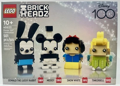 LEGO BRICKHEADZ: Disney 100 Celebration building toy - 40622 - age 10+ - 501 Pcs - Image 1 of 4