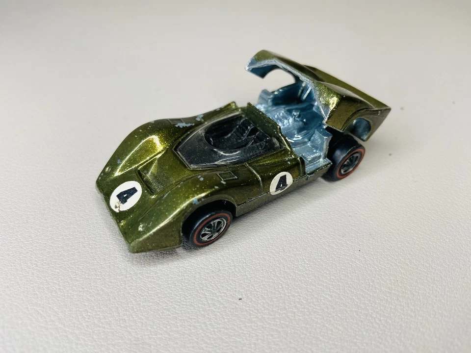 Hot Wheels Redline McLaren M6A  Olive 1968 USA - Image 1 of 4