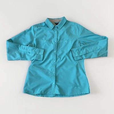 Camisa Patagonia Sol Patrol Pesca Abotonada Manga Larga Mujer’s Grande Foto 1 de 4