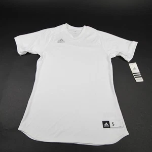 adidas Short Sleeve Shirt Women's White Used - Picture 1 of 6