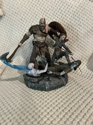 God of War Stone Mason Estatua Edición Coleccionista Kratos & Atreus Sin Juego Foto 1 de 4