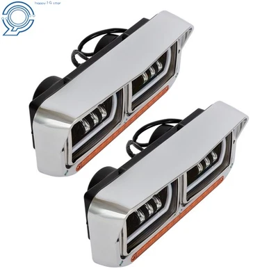 Lámpara de faros proyectores LED DRL para Western Star 4800 para Kenworth W900 81-19 Foto 1 de 4