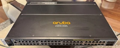 Lote de 2 conmutadores de red Gigabit HP Enterprise Aruba 2920-48G J9729A PoE+ 48 puertos Foto 1 de 2
