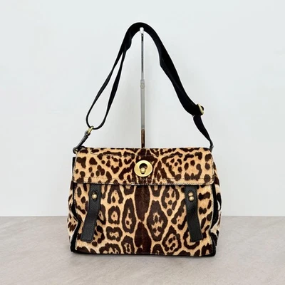 Bolso de Hombro Yves Saint Laurent Pelo de Poni Leopardo Años 2000 De Colección Usado 110704 Foto 1 de 4