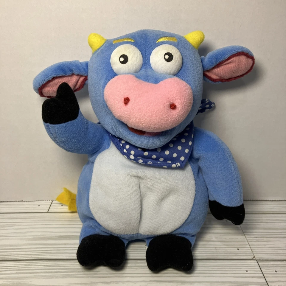 Dora la Exploradora Benny el Toro Azul 10” 2002 Gund Peluche Vaca Difícil de Encontrar Raro  Foto 1 de 4