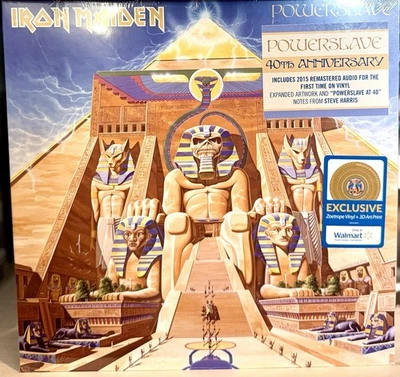 Iron Maiden POWERSLAVE 40th Anniversary Zoetrope Vinyl Artwork 3D Art Print NEW - Image 1 of 4